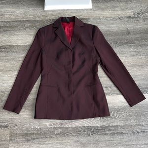 Laundry By Shelli Segal Red Black Two Tone Dress Suit Top 4